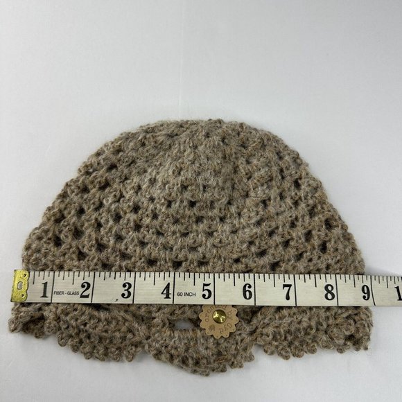 Handmade New Copper Juliet Hobbii Metallico Fine Wool‎ Knit Beanie - Adult S/M - Picture 8 of 10